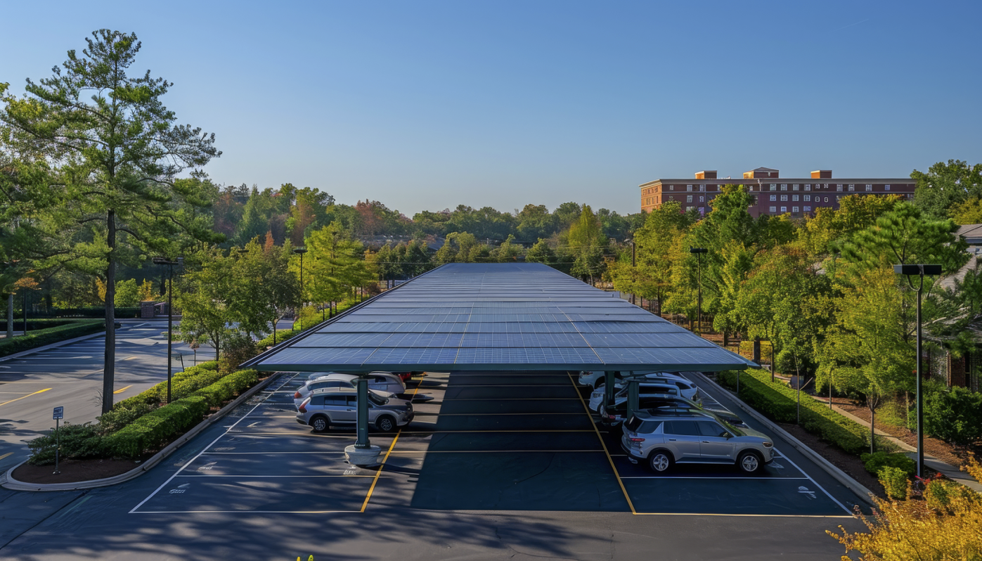 Ombrières photovoltaïques pour parking